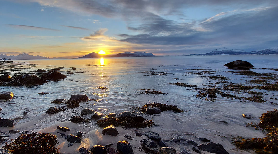 Solnedgang over Vesterålen