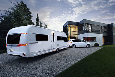 Hobby campingvogn med bil